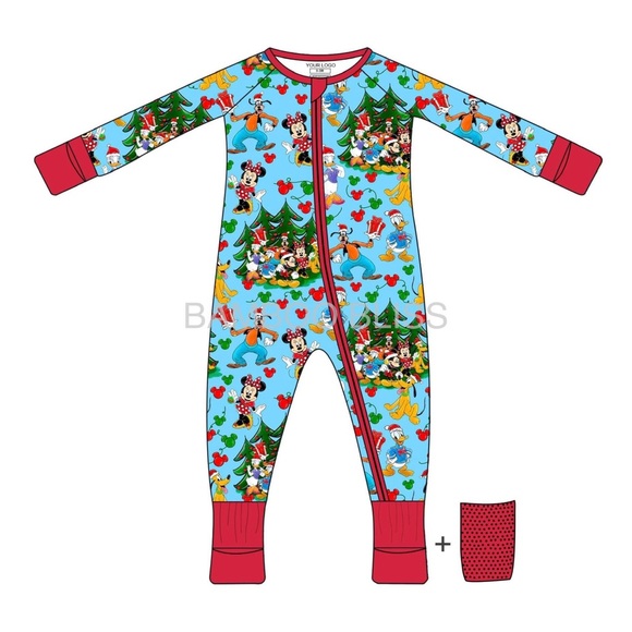 Bamboo Bliss Disney Christmas Zippy 18/24 NWT - Picture 3 of 4